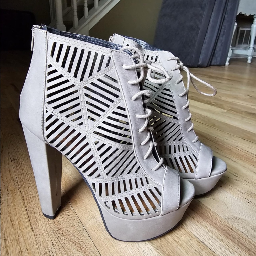 Lace up heels